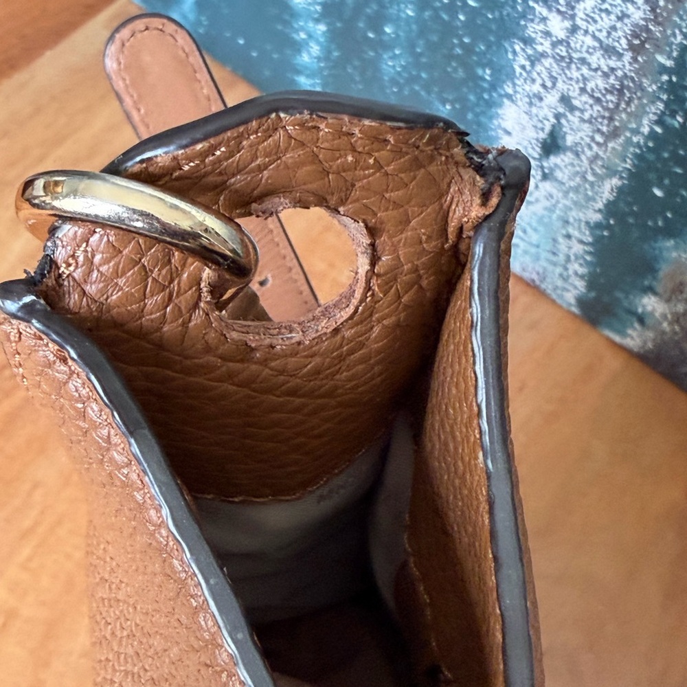 Michael Kors Boho Quiet Luxury Sullivan Leather Crossbody Luggage Brown (GUC) - Picture 12 of 15